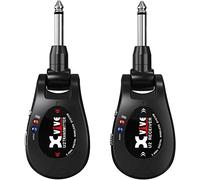 Xvive U2 - Sistema inalámbrico para guitarra recargable de 2,4 GHz, transmisor y receptor inalámbrico digital para guitarra eléctrica, bajo, violín, teclado (Negro)