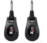 Xvive U2 - Sistema inalámbrico para guitarra recargable de 2,4 GHz, transmisor y receptor inalámbrico digital para guitarra eléctrica, bajo, violín, teclado (Carbono)