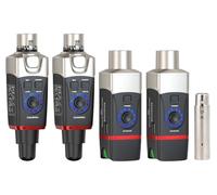 Xvive U35D - Sistema inalámbrico de audio XLR estéreo enchufable para sistema PA/DJ con altavoces activos y micrófonos dinámicos (5.8GHz)