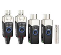 Xvive U3D - Sistema de audio inalámbrico doble para micrófonos dinámicos y monitores activos