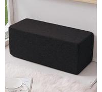 XWanitd Cojín de sofá con soporte de brazo, almohada rectangular gruesa para reposabrazos, cojín largo para cabeceros, lavable (15 x 15 x 60 cm, negro)