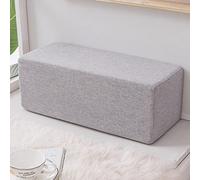XWanitd Cojín de sofá con soporte de brazo, almohada rectangular gruesa para reposabrazos de sofá, cojín largo para cabeceros, lavable (20 x 20 x 50 cm, gris)