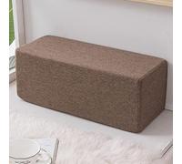 XWanitd Cojín de sofá con soporte de brazo, almohada rectangular gruesa para reposabrazos de sofá, cojín largo para cabeceros, lavable (20 x 20 x 40 cm, marrón)