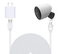 Xwartre Cable de carga USB resistente a la intemperie para cámara de seguridad inalámbrica SimpliSafe para exteriores, color blanco