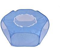 XWBLDBDFC Corralito para animales pequeños, tienda de campaña para animales transpirable, transparente, para mascotas, con cubierta superior, apertura automática, para ejercicio en interiores y