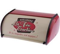 XWBLDBDFC Panera para encimera de cocina, panera de acero inoxidable, soporte de almacenamiento de pan vintage con tapa, soporte de pan de gran capacidad