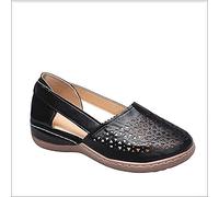 XWCG Sandalias Mujer Verano Plano Playa Zapatilla Plataforma Cuña Sandalias Cerradas Cómodos Casual Zapatos de Playa Sandalias Mujer Verano Cuña Sandalias,Negro,41