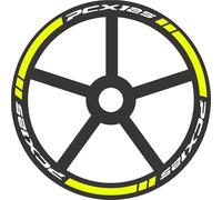 XWDPDNHHD calcomanías Ruedas Pegatinas para Llantas De Motocicletas para H&Onda PCX 125 PCX125 PCX-125, Calcomanías para Llantas Y Neumáticos, Cintas De Rayas Impermeables(Color 7)