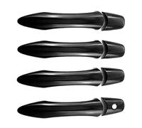 XWDPDNHHD Cubierta Para Manija Exterior De Puerta De Para Nissan Para Tule Para Patrol Y62 (2010-2024). Carcasa Decorativa. Manijas Cubierta Pegatinas(Negro 1,NO Smart Hole)