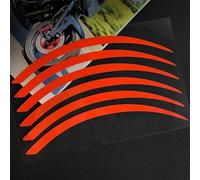 XWDPDNHHD Pegatinas para Ruedas Pegatina para Rueda De Motocicleta, Calcomanía Decorativa Reflectante para Llanta De Scooter, 10/12 Pulgadas, 10" 12" para Suzuki(Rojo)