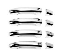 XWDPDNHHD Repuestos Para La Cubierta De Manija Exterior Puerta Para GMC Para Hummer EV 2024 Del Embellecedor(Plata,4 agujeros inteligentes)