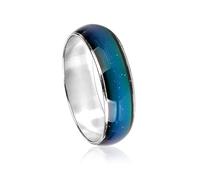 Xweptuy Anillo mágico de sentimiento de emoción, anillo de aleación cambiable de Color de humor, joyería de dedo que cambia de Color para hombres y mujeres