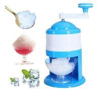 Xweptuy Máquina de hielo afeitado manual para hacer hielo, máquina de triturar bricolaje, máquina portátil de conos de nieve con manivela para hacer fiestas, conos de nieve, crema y granizado