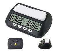 Xweptuy Reloj de ajedrez Digital, Temporizador de ajedrez de 5, 5x3, 5x1, 8 Pulgadas con función básica, de bonificación, de retardo y de Tiempo Positivo, Temporizador de Juego portátil para árbitro