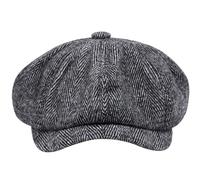 Xweptuy Sombreros para Hombres Gorros para Hombre en Espiga Clásico Tweed Newsboy para Hombres Térmico Paperboy para un Ajuste Suave para Uso Diario al Aire Libre Gris