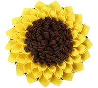 Xweptuy Tapete para olfatear para Perros, tapete para olfatear para Perros con Forma de Girasol de 15x15 Pulgadas, olfateo de Fieltro para con Respaldo Antideslizante, forraje Lavable para Manten