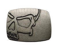 Xwest Hebilla de cinturón Vintage Skull Belt Buckle Cowboy Buckles