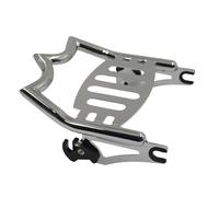 XWHYLL navegación para Motocicleta para para Road para King para para Glide 2009-2024 Portaequipajes Estilo Corona Acero Sólido Cromado Motocicleta Soporte para GPS de teléfono(Chorme)