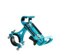 XWHYLL navegación para Motocicleta Soporte De Teléfono para Motocicleta Bicicleta Metal Giratorio 360° Aleación Aluminio Antideslizante con Clip GPS para iPhone Soporte para GPS de teléfono(Blue)