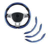 XWIXZ Auto segmentato Coprivolante, per Jeep Compass 2017-2022 2023 Accessori per Volante segmentati antiscivolo traspiranti e resistenti,C