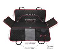 XWIXZ Funda del Asiento del automóvil para Perros, para MG HS 2019-2025 Coche Cubierta de Asiento para Mascota Impermeable Protector Coche