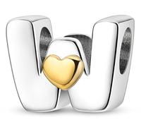 XWN Letra Charms Abalorios A-Z Alfabeto Colgante para mujer, plata de ley 925, compatible con pulseras y collares Pandora, compatible con pulseras europeas para mujeres y niñas