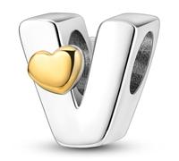 XWN Letra Charms Abalorios A-Z Alfabeto Colgante para mujer, plata de ley 925, compatible con pulseras y collares Pandora, compatible con pulseras europeas para mujeres y niñas