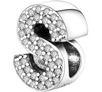 XWN Letra Charms Abalorios A-Z Alfabeto Colgante para mujer, plata de ley 925, compatible con pulseras y collares Pandora, compatible con pulseras europeas para mujeres y niñas