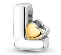 XWN Letra Charms Abalorios A-Z Alfabeto Colgante para mujer, plata de ley 925, compatible con pulseras y collares Pandora, compatible con pulseras europeas para mujeres y niñas