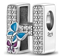 XWN Letra Charms Abalorios A-Z Alfabeto Colgante para mujer, plata de ley 925, compatible con pulseras y collares Pandora, compatible con pulseras europeas para mujeres y niñas
