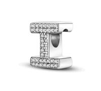 XWN Letra Charms Abalorios A-Z Alfabeto Colgante para mujer, plata de ley 925, compatible con pulseras y collares Pandora, compatible con pulseras europeas para mujeres y niñas