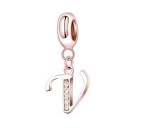 XWN Letra Charms Abalorios A-Z Alfabeto Colgante para mujer, plata de ley 925, compatible con pulseras y collares Pandora, compatible con pulseras europeas para mujeres y niñas
