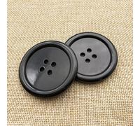 XWNXQ 10 Botones de Resina Grandes de 50 mm, Botones de Resina Redondos de 4 Agujeros, Botones de Costura a Mano, Negro, Blanco, para decoración de Ropa, Materiales Hechos a Mano de Bricolaje