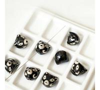 XWNXQ 10 Cuentas Sueltas de cerámica con diseño de Animales, pintadas a Mano, Cuentas espaciadoras Irregulares de cerámica, para Pulseras, Collares y Accesorios de joyería Hechos a Mano