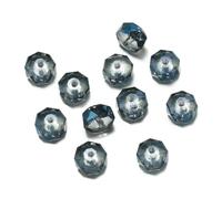 XWNXQ 100 Cuentas de Cristal facetadas de 4,5 x 7,5 mm, espaciadoras para enhebrar, Accesorios para Pulseras, Collares, Pendientes y llaveros
