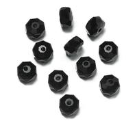 XWNXQ 100 Cuentas de Cristal facetadas de 4,5 x 7,5 mm, espaciadoras para enhebrar, Accesorios para Pulseras, Collares, Pendientes y llaveros