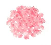 XWNXQ 100 Cuentas de Vidrio con Forma de Flor de 12 x 7,5 mm, Transparentes y Coloridas, para Pulseras, Collares, Pendientes y bisutería