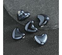 XWNXQ 20/30/50 Cuentas de cerámica perladas de Colores en Forma de corazón de 15 x 14 mm, Cuentas Sueltas de cerámica esmaltada, para Pulseras de Cuentas, Collares y Pendientes