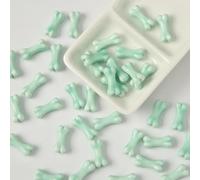 XWNXQ 20 Cuentas de Porcelana con Forma de Hueso de 8 x 20 mm, Cuentas Sueltas de cerámica Irregulares de Colores, para Manualidades, Pulseras, Collares, Colgantes y fabricación de Joyas