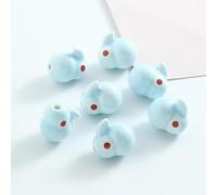 XWNXQ 20 Cuentas espaciadoras de cerámica con diseño de Animales de 13,5 x 13 mm, Hechas a Mano, para Hacer Pulseras, Collares y Colgantes de Cuentas