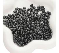 XWNXQ 200 Cuentas acrílicas de 8 x 5 mm, Mini Cuentas Coloridas con Forma de Cacahuete para Hacer Pulseras, Collares, llaveros y Joyas Hechas a Mano