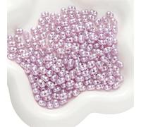XWNXQ 200 Cuentas acrílicas perladas de Colores de 8 x 5 mm, Cuentas Sueltas acrílicas con Forma de Cacahuete para Hacer Pulseras, Collares y Joyas Hechas a Mano