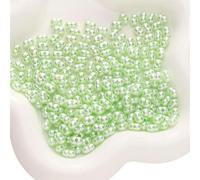 XWNXQ 200 Cuentas acrílicas perladas de Colores de 8 x 5 mm, Cuentas Sueltas acrílicas con Forma de Cacahuete para Hacer Pulseras, Collares y Joyas Hechas a Mano