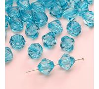 XWNXQ 200 Cuentas de Cristal facetadas de 10 mm, Cuentas espaciadoras de Cristal Transparente de Colores, para Hacer Pulseras, Collares y llaveros, joyería Hecha a Mano