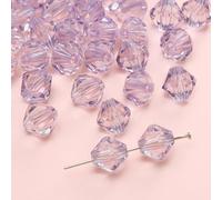 XWNXQ 200 Cuentas de Cristal facetadas de 10 mm, Cuentas espaciadoras de Cristal Transparente de Colores, para Hacer Pulseras, Collares y llaveros, joyería Hecha a Mano