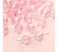 XWNXQ 200 Cuentas de Cristal facetadas de 10 mm, Cuentas espaciadoras de Cristal Transparente de Colores, para Hacer Pulseras, Collares y llaveros, joyería Hecha a Mano