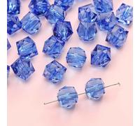 XWNXQ 200 Cuentas de Cristal facetadas de 10 mm, Cuentas espaciadoras de Cristal Transparente de Colores, para Hacer Pulseras, Collares y llaveros, joyería Hecha a Mano