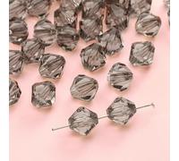 XWNXQ 200 Cuentas de Cristal facetadas de 10 mm, Cuentas espaciadoras de Cristal Transparente de Colores, para Hacer Pulseras, Collares y llaveros, joyería Hecha a Mano