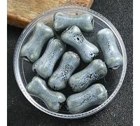 XWNXQ 30 Cuentas de cerámica con Forma de Hueso de 18 x 9 mm con Agujero Recto, Cuentas espaciadoras de cerámica Coloridas y de Formas Especiales, para Hacer Pulseras con Colgantes de Cuentas DIY