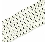 XWNXQ 30 Cuentas de Letras de 4,5 x 8 mm, Cuentas Sueltas de cerámica de Doble Cara, para Collares, Pulseras y Accesorios de joyería Hechos a Mano